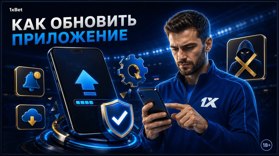 Как обновить приложение 1xBet: тематическая иллюстрация