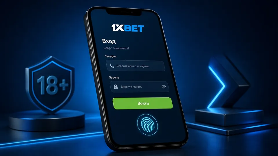 Первый запуск и вход в приложение 1xBet
